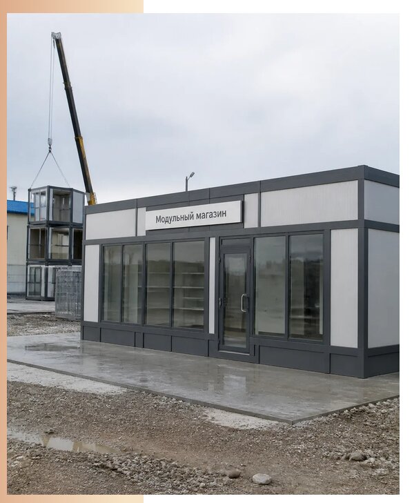 Изготовление и аренда модульных магазинов под ключ в Южноуральске